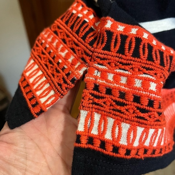 NWT Talbots Small Petite Stripe Skirt w/ Crochet Detail - Picture 6 of 9